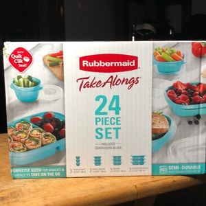 24 piece food storage containers & lids